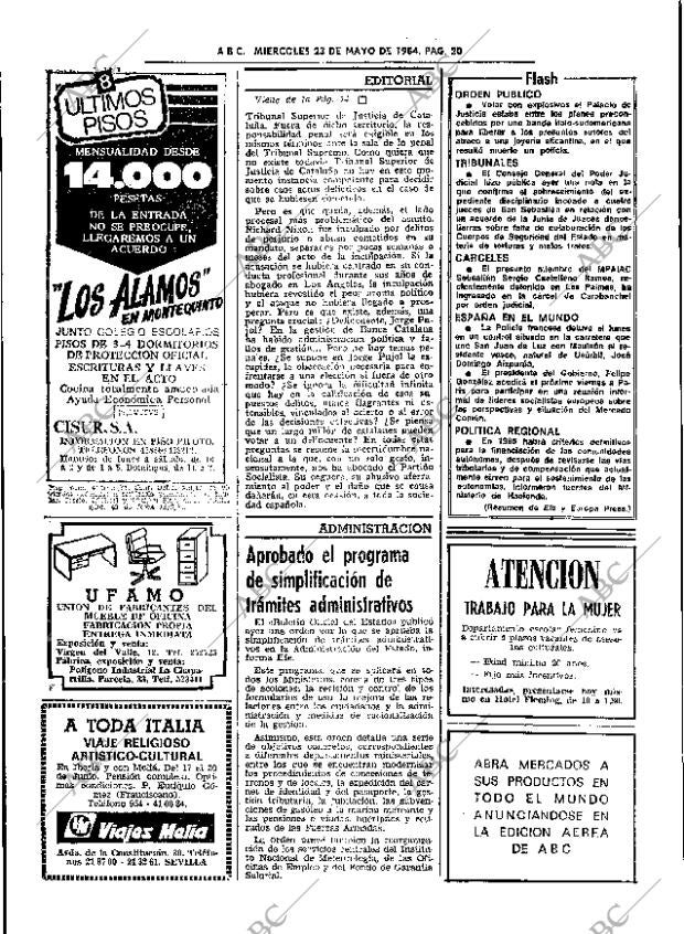 ABC SEVILLA 23-05-1984 página 20