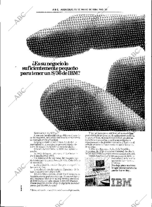 ABC SEVILLA 23-05-1984 página 22