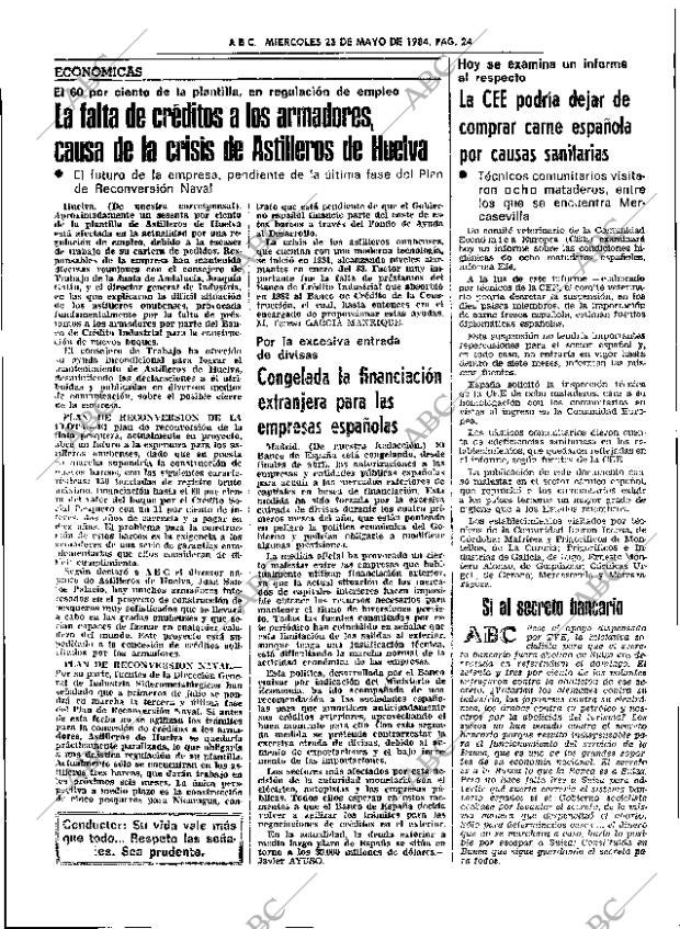 ABC SEVILLA 23-05-1984 página 24