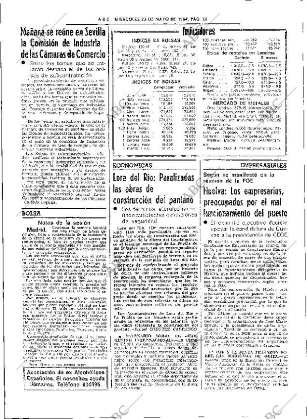 ABC SEVILLA 23-05-1984 página 26
