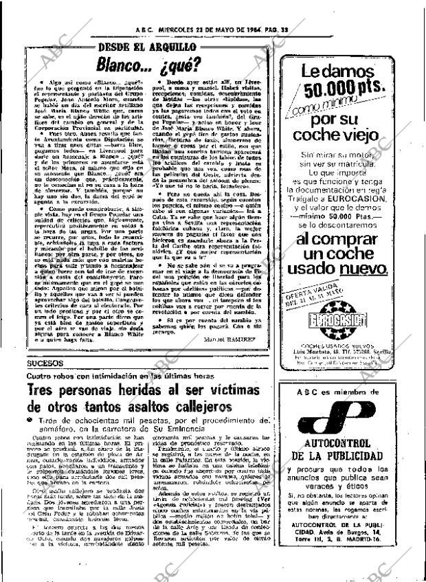 ABC SEVILLA 23-05-1984 página 33