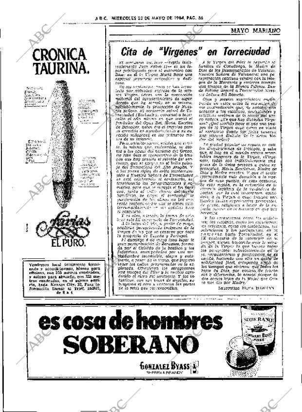 ABC SEVILLA 23-05-1984 página 36