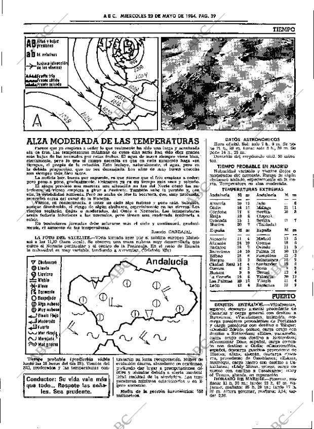 ABC SEVILLA 23-05-1984 página 39