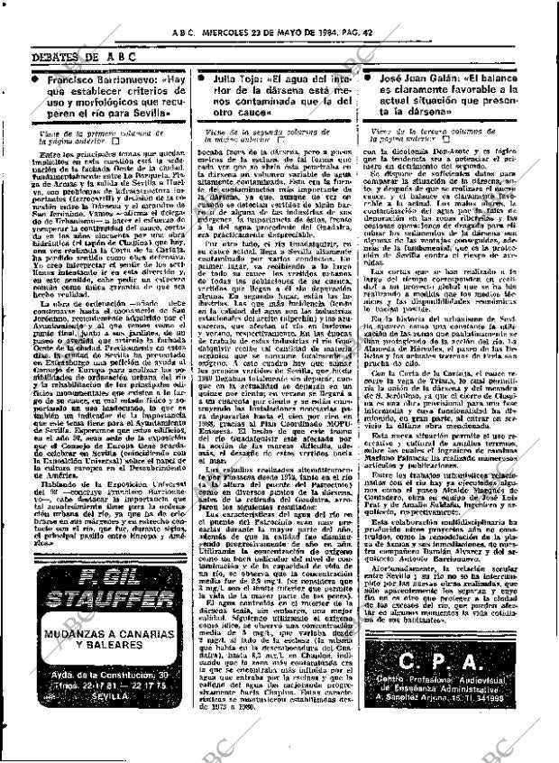 ABC SEVILLA 23-05-1984 página 42