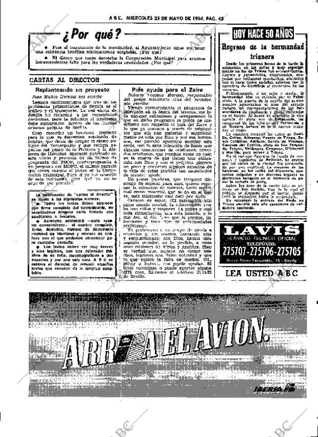 ABC SEVILLA 23-05-1984 página 43