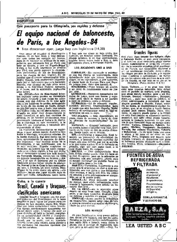ABC SEVILLA 23-05-1984 página 49