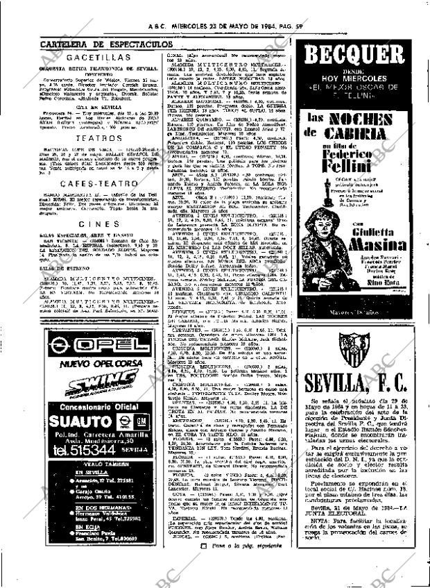 ABC SEVILLA 23-05-1984 página 59