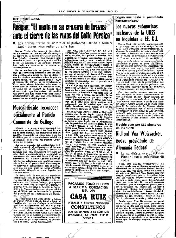 ABC SEVILLA 24-05-1984 página 23