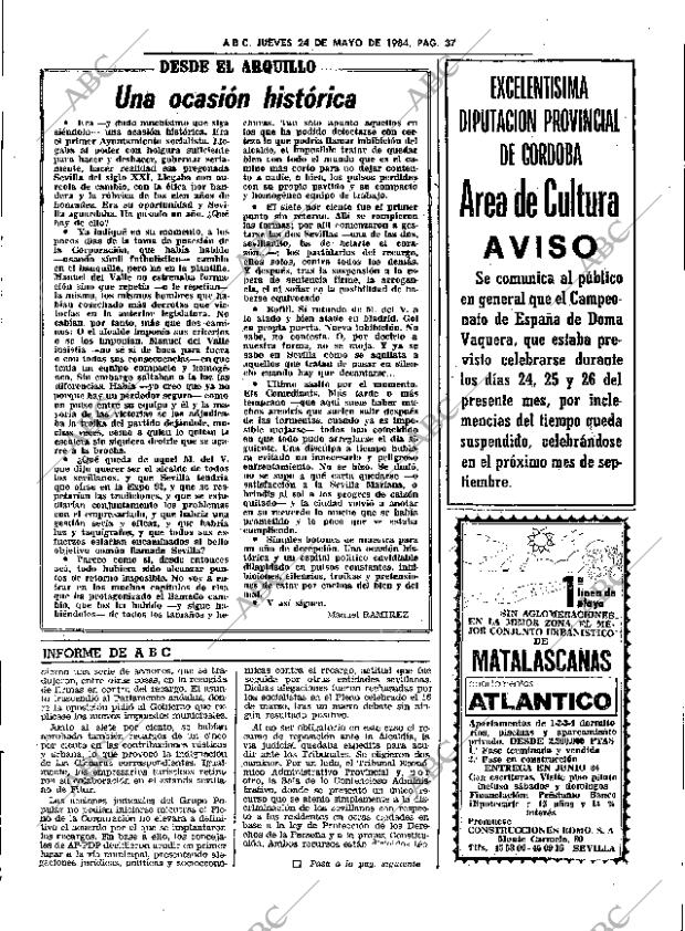 ABC SEVILLA 24-05-1984 página 37