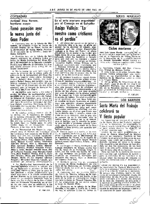 ABC SEVILLA 24-05-1984 página 42