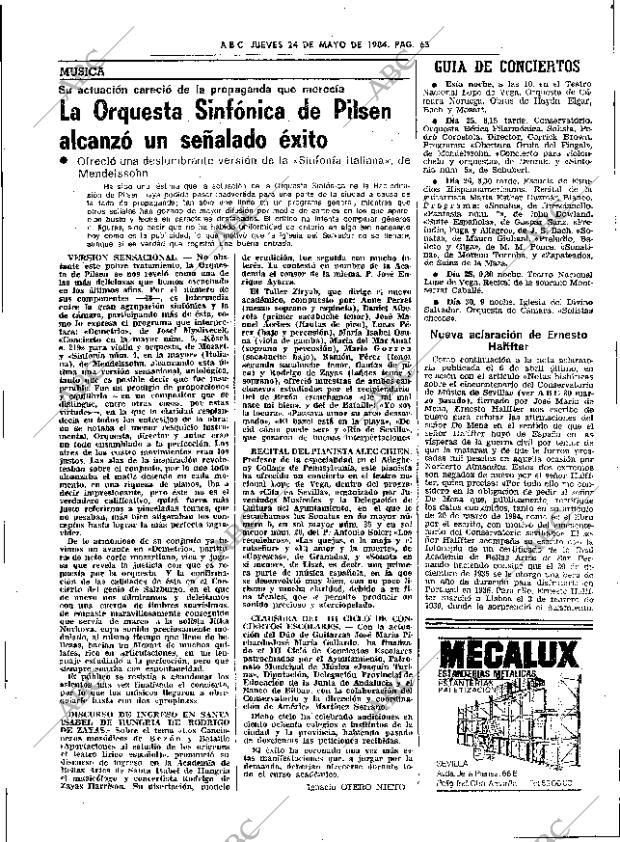 ABC SEVILLA 24-05-1984 página 63