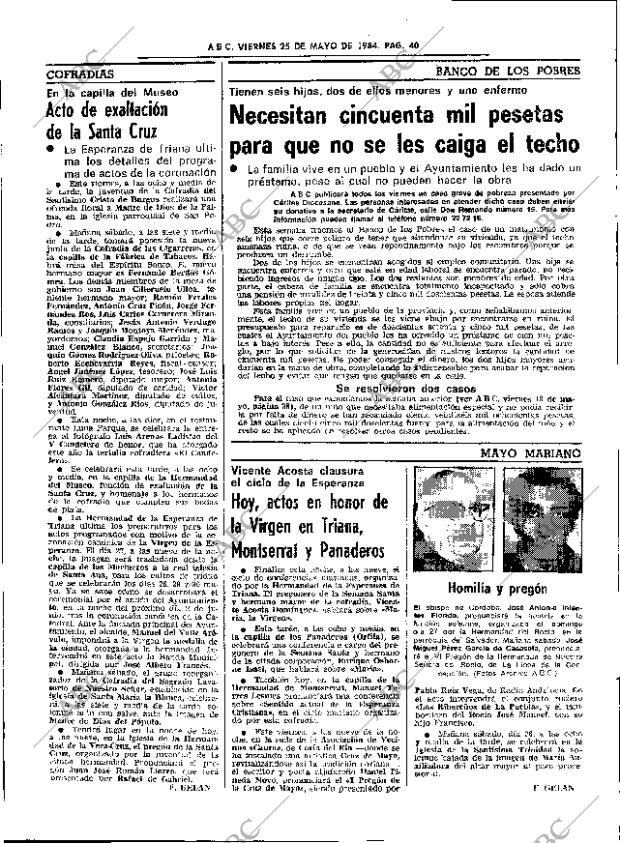 ABC SEVILLA 25-05-1984 página 40