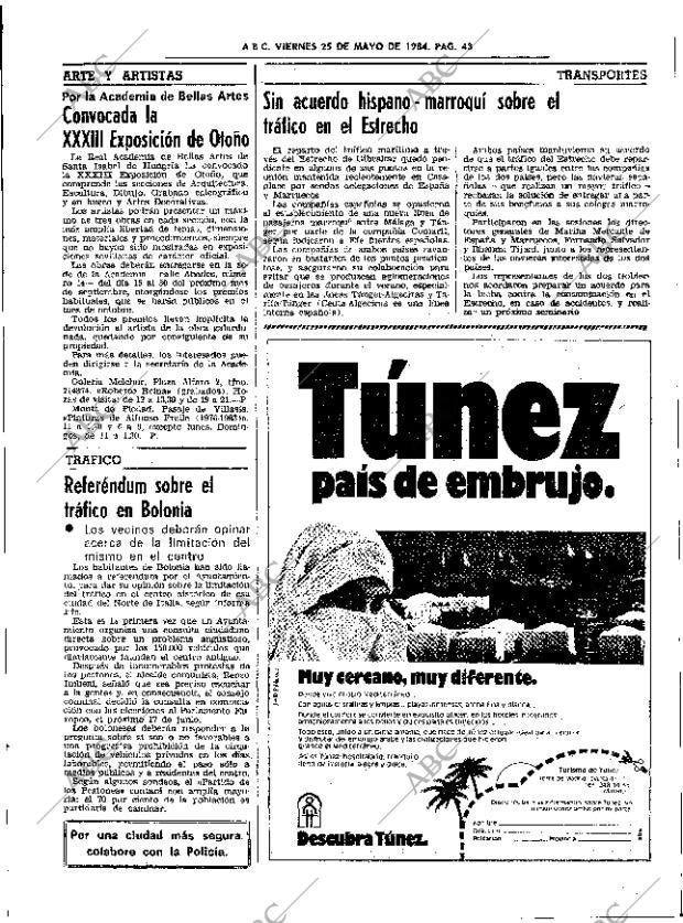 ABC SEVILLA 25-05-1984 página 43