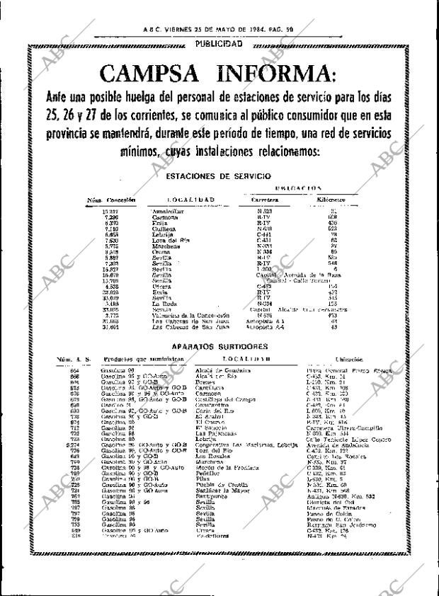 ABC SEVILLA 25-05-1984 página 50