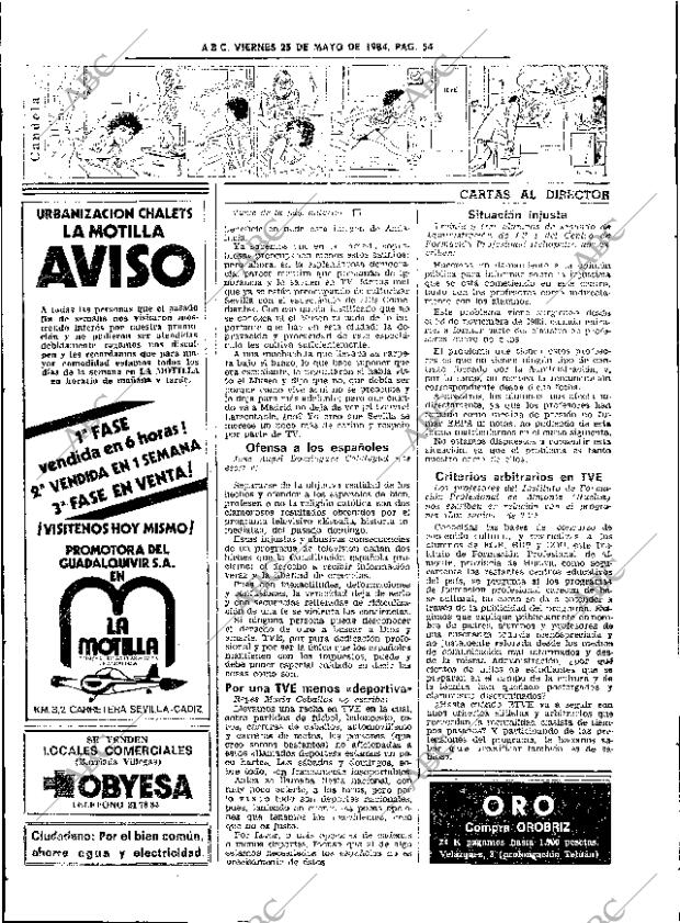 ABC SEVILLA 25-05-1984 página 54