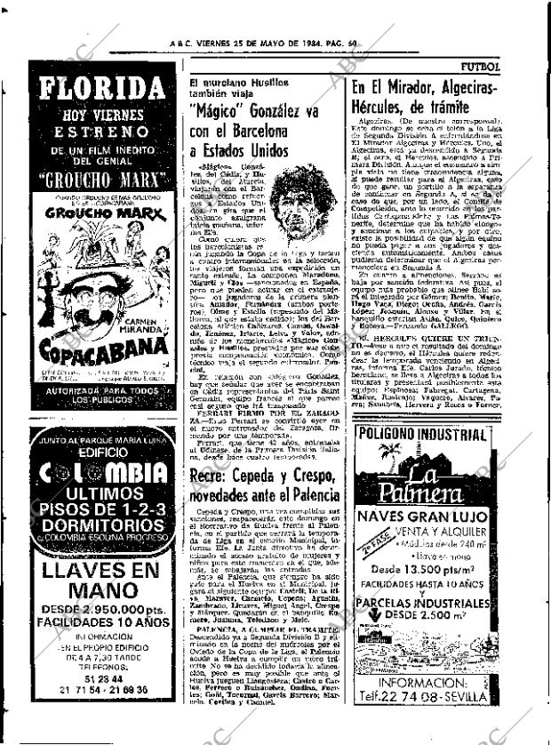 ABC SEVILLA 25-05-1984 página 60