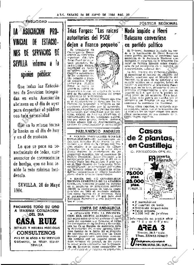 ABC SEVILLA 26-05-1984 página 22