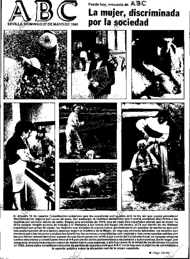 ABC SEVILLA 27-05-1984 página 1