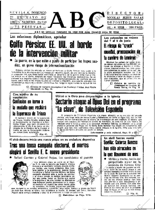 ABC SEVILLA 27-05-1984 página 25