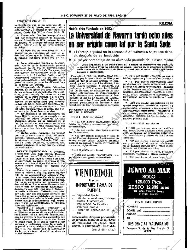 ABC SEVILLA 27-05-1984 página 29