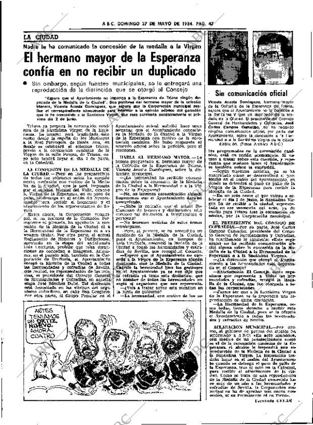 ABC SEVILLA 27-05-1984 página 47