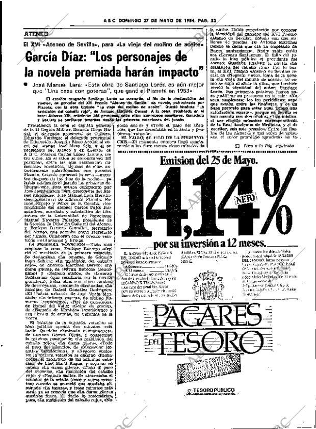 ABC SEVILLA 27-05-1984 página 53