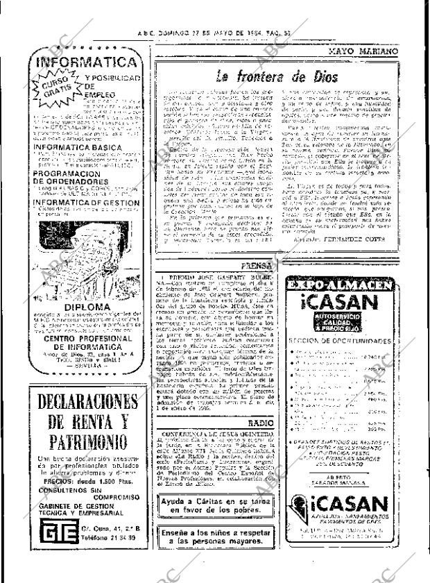 ABC SEVILLA 27-05-1984 página 58