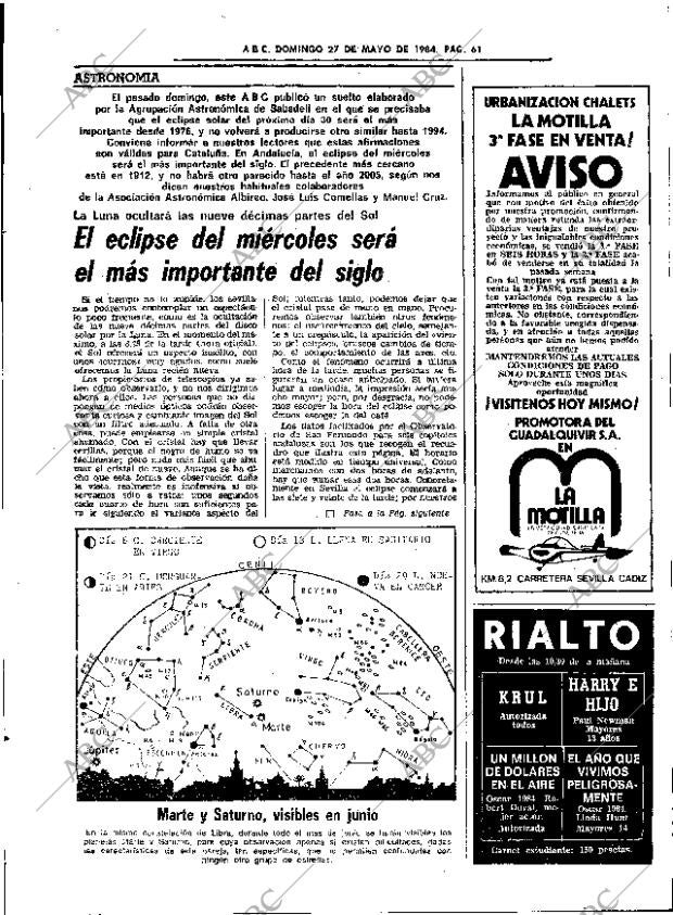 ABC SEVILLA 27-05-1984 página 61