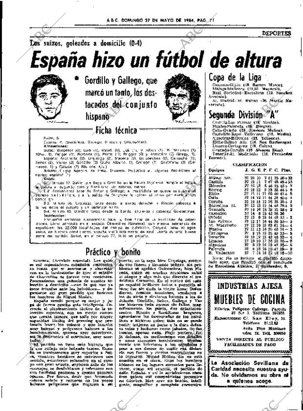 ABC SEVILLA 27-05-1984 página 71