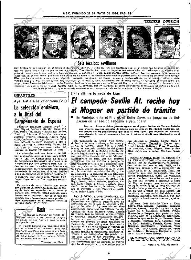 ABC SEVILLA 27-05-1984 página 75