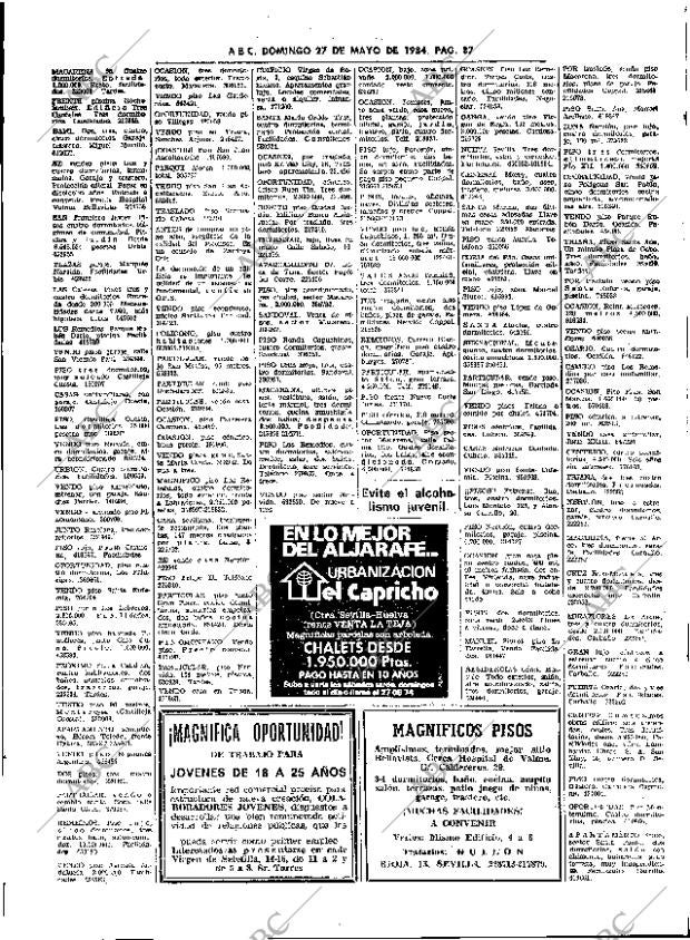 ABC SEVILLA 27-05-1984 página 87