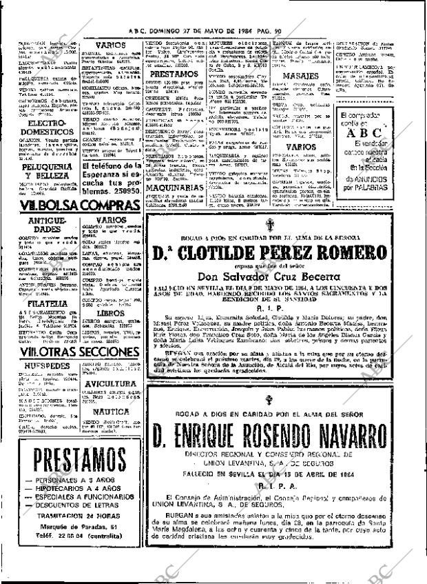 ABC SEVILLA 27-05-1984 página 90