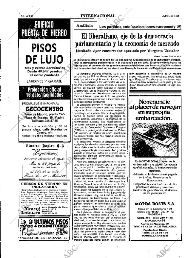 ABC MADRID 28-05-1984 página 26