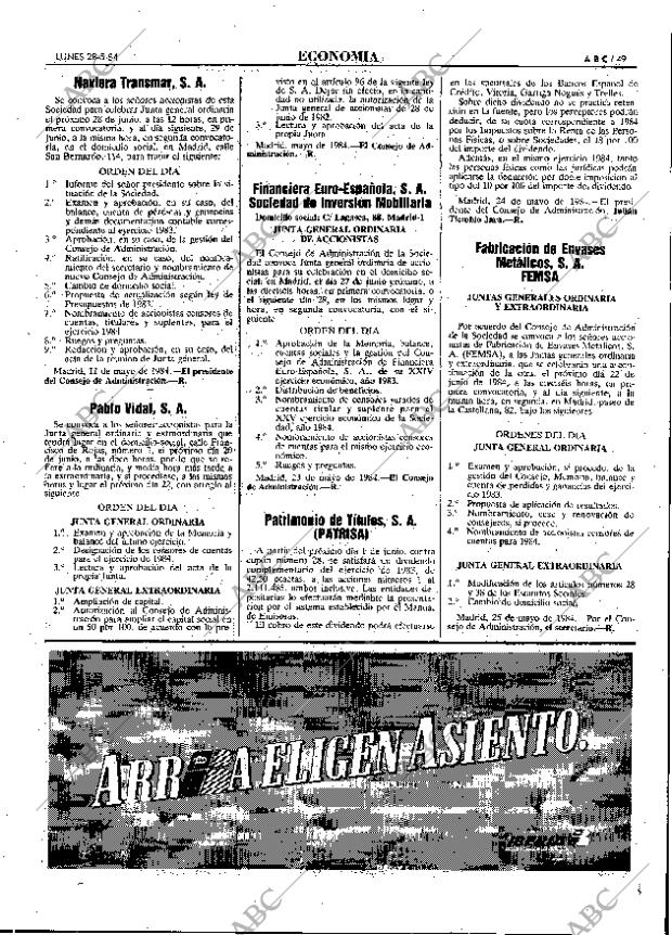 ABC MADRID 28-05-1984 página 49