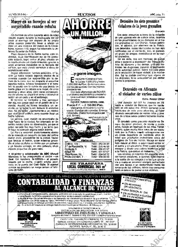 ABC MADRID 28-05-1984 página 71