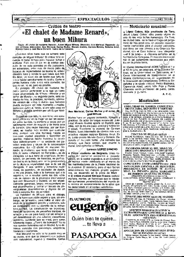 ABC MADRID 28-05-1984 página 72