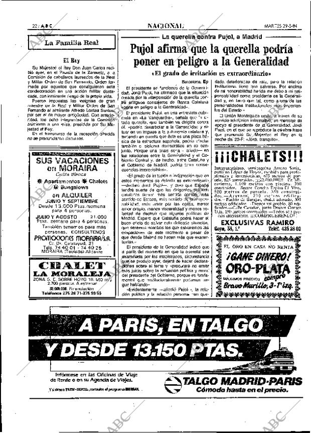 ABC MADRID 29-05-1984 página 22