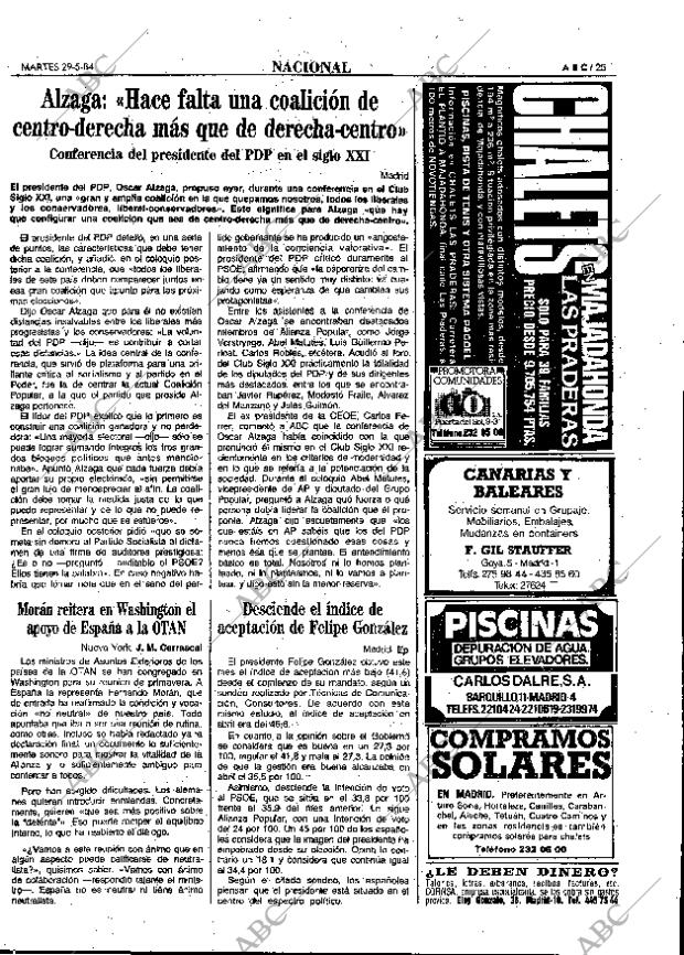 ABC MADRID 29-05-1984 página 25