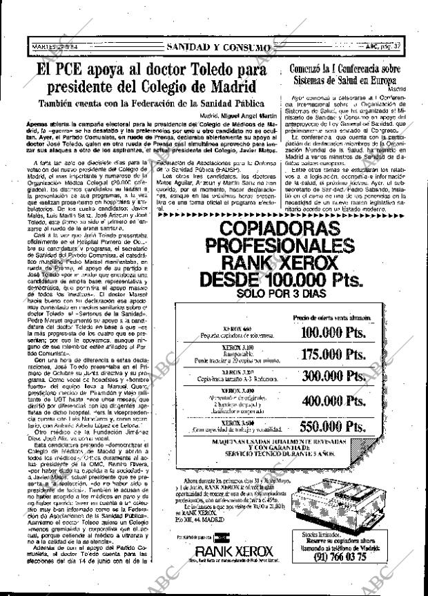 ABC MADRID 29-05-1984 página 37