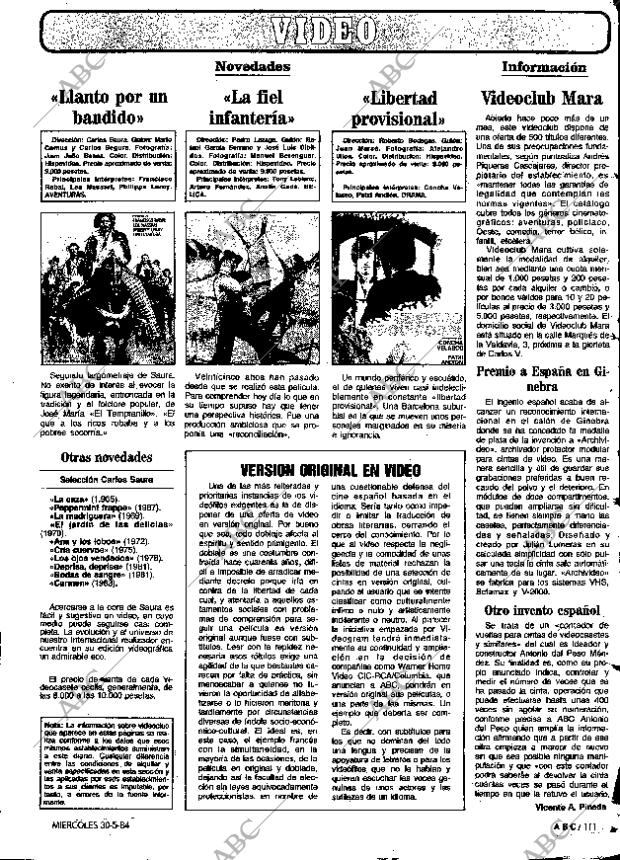 ABC MADRID 30-05-1984 página 111