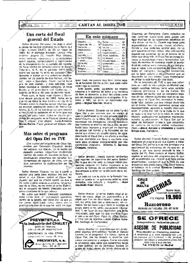 ABC MADRID 30-05-1984 página 14
