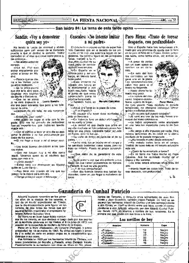 ABC MADRID 30-05-1984 página 55
