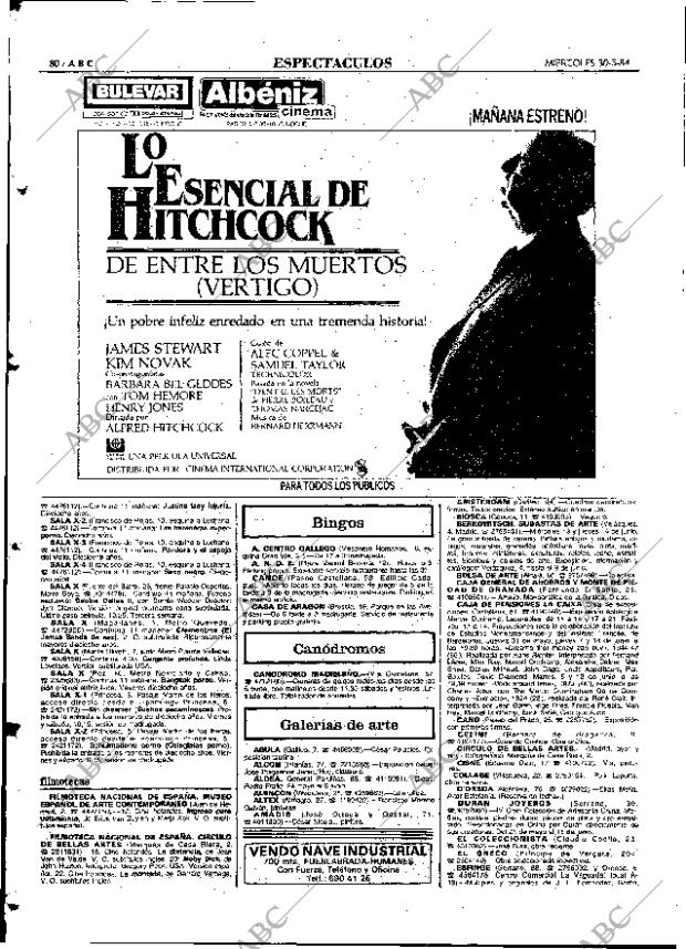 ABC MADRID 30-05-1984 página 80