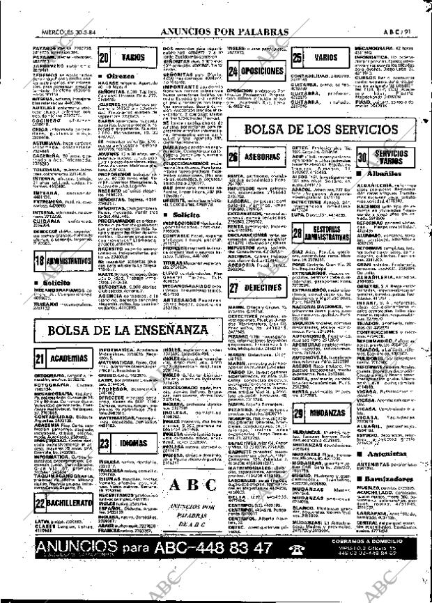 ABC MADRID 30-05-1984 página 91