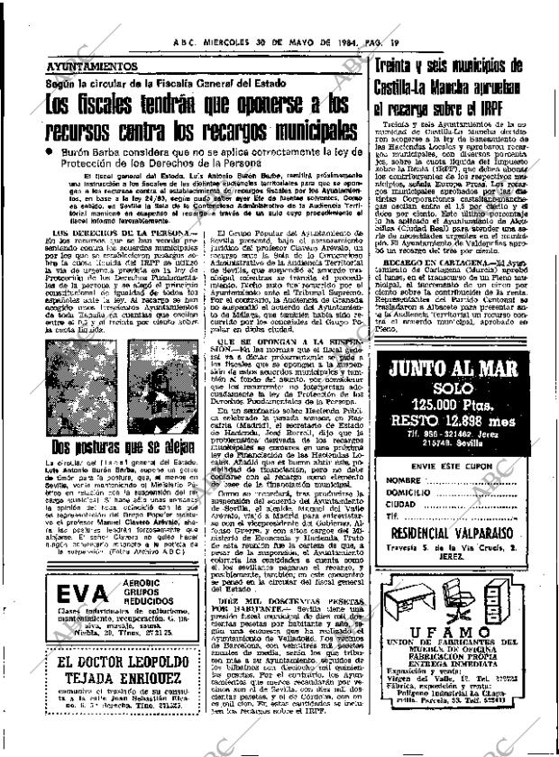 ABC SEVILLA 30-05-1984 página 19