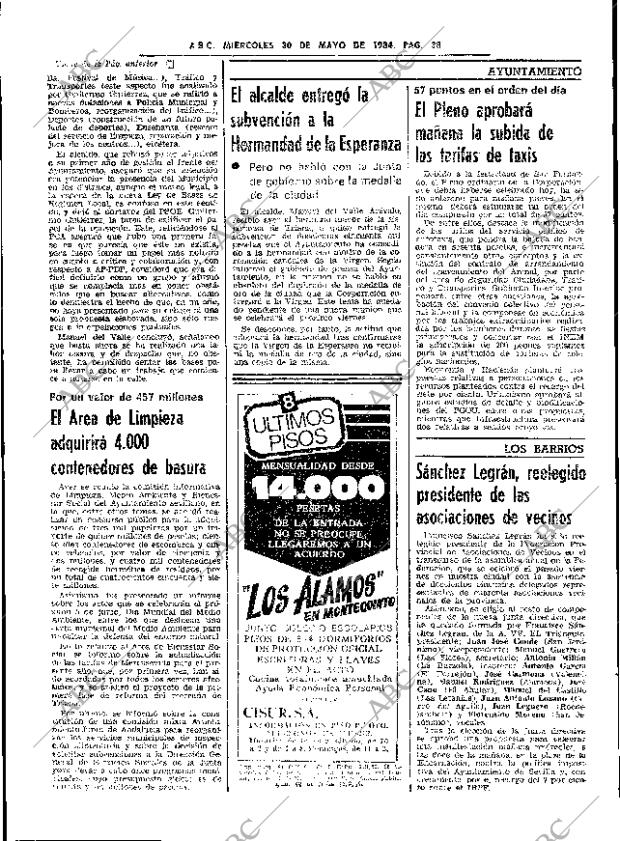 ABC SEVILLA 30-05-1984 página 38