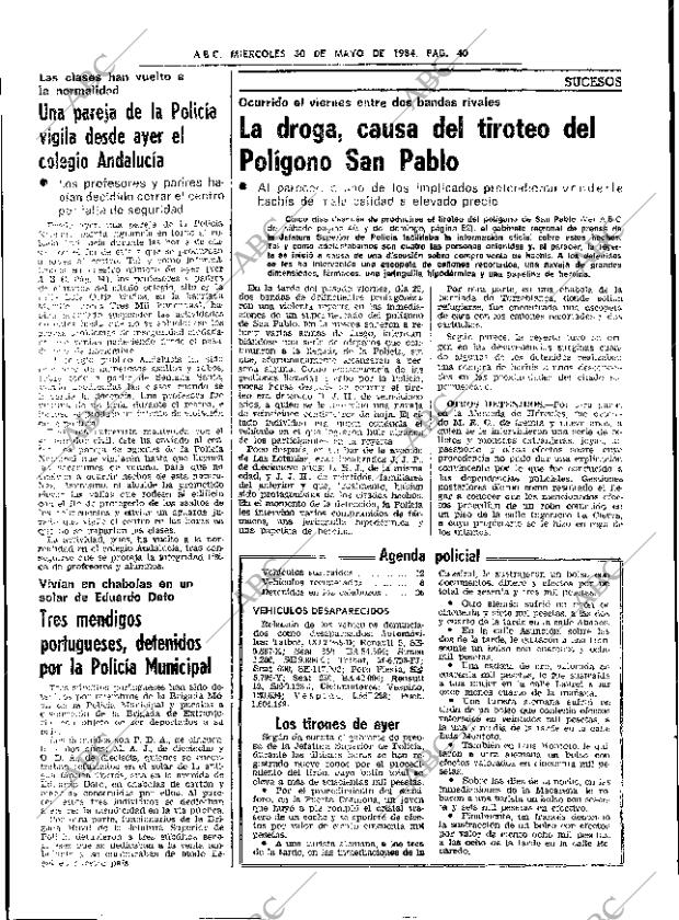 ABC SEVILLA 30-05-1984 página 40