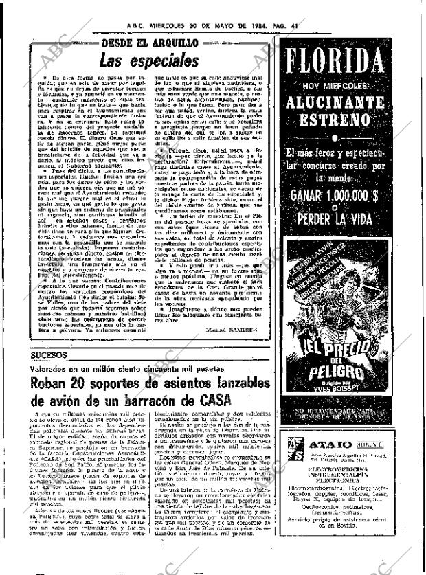 ABC SEVILLA 30-05-1984 página 41