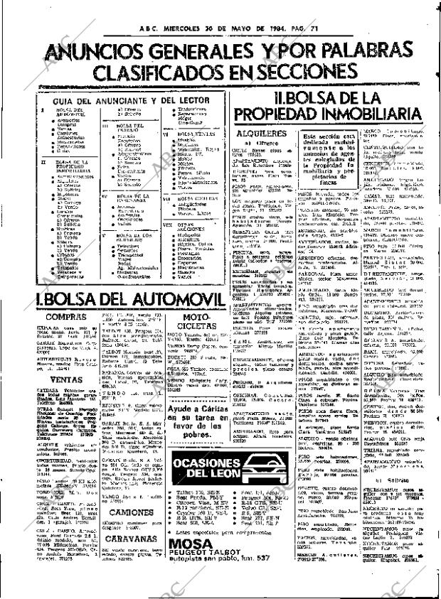 ABC SEVILLA 30-05-1984 página 71