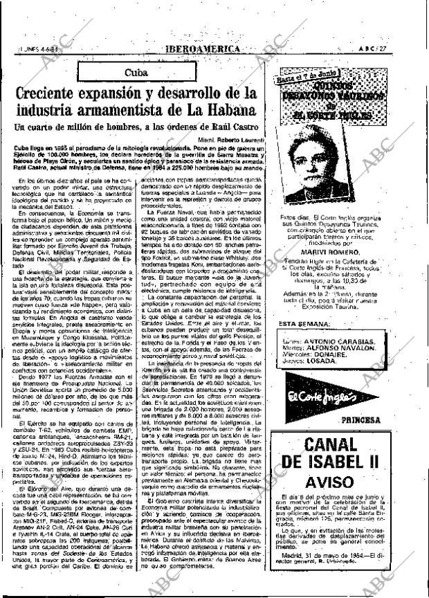 ABC MADRID 04-06-1984 página 27